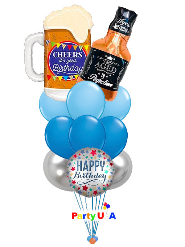 BB7 - Cheers to Your Birthday Balloon Bouquet