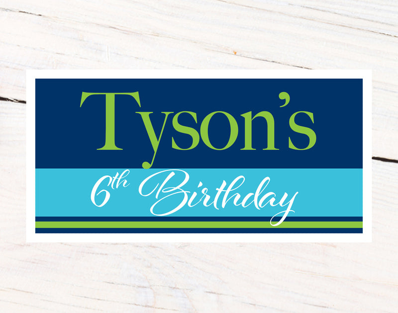 Birthday Classic Personalized Banner