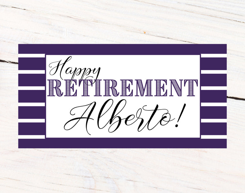 Retirement Classic Personalized Banner
