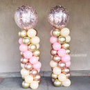 Classic Balloon Column - With Confetti topper