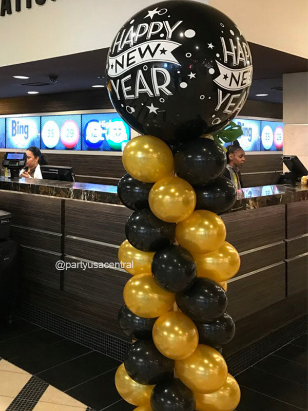 New Year's Classic Balloon Column