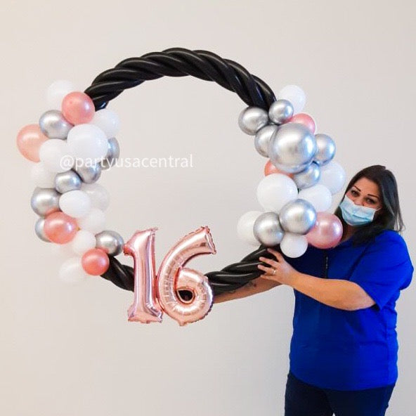 BB18 - Balloon Hoop Sweet 16th Birthday