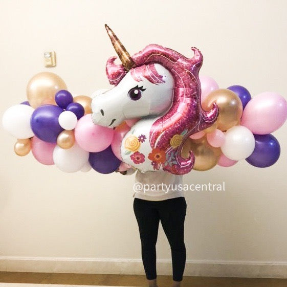 6ft Balloon Garland - Unicorn Fantasy