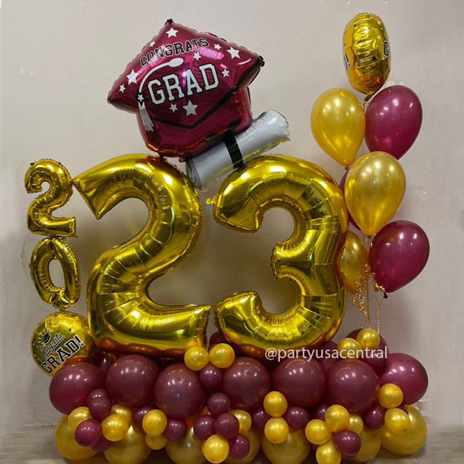 BB15 - Grand Marquee Grad Balloon Bouquet