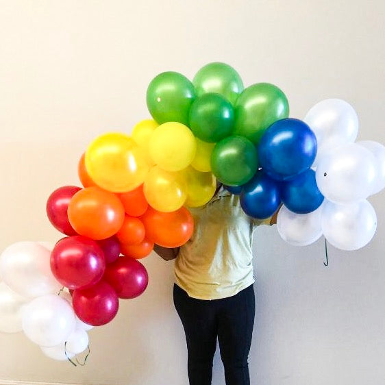 6ft Balloon Garland - Rainbow