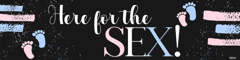 Gender Reveal Here for the Sex Banner